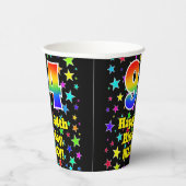 94誕生日:おもしろい星模様と虹94 紙コップ (右)