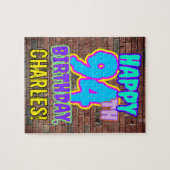 94誕生日~おもしろい、アーバングラフィティインスパイアルック ジグソーパズル (横)