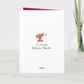 94誕生日、水彩スイートピーと聖なる書物、 経典 カード (裏面)