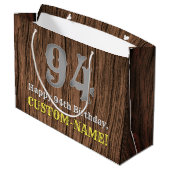 94誕生日: Country インスパイア Western Look, Name ラージペーパーバッグ (裏面アングル)
