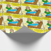 944は2本の安全ピンの漫画を取ります ラッピングペーパー (角)