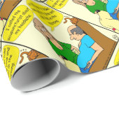 944は2本の安全ピンの漫画を取ります ラッピングペーパー (ロールコーナー)