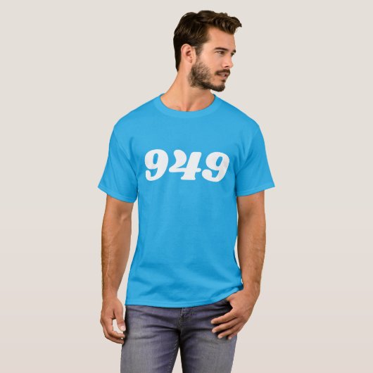 949市外局番 Tシャツ (正面フル)