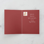 95おもしろい節誕生日かわいいスズメ鳥 カード (内部)