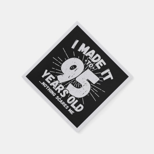 95おもしろい誕生日引用文皮肉95歳 スタンダードカクテルナプキン (角)