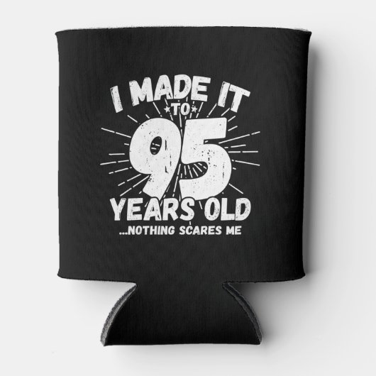 95おもしろい誕生日引用文皮肉95歳 缶クーラー (正面)