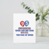 95と丘の誕生日デザイン ポストカード (スタンド正面)