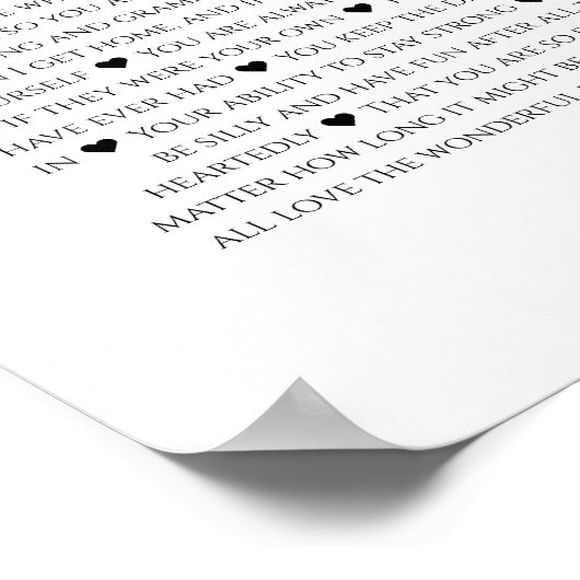 95の理由で愛してる フォトコラージュ 誕生日 ポスター (角)