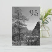 95の重大な年か誕生日のお祝い自然 招待状 (スタンド正面)