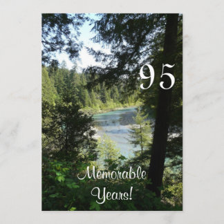 95の重大な年か誕生日のお祝いLakeview 招待状