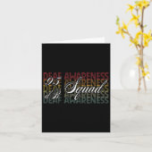 95デシベル・スクワッド ハンドサイン 聴覚障害 カード (黄色い花)