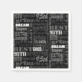 95ユニーク歳の誕生日プレゼント スタンダードカクテルナプキン (正面)