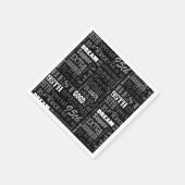 95ユニーク歳の誕生日プレゼント スタンダードカクテルナプキン (角)