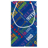 95ユニーク歳の誕生日プレゼント スモールペーパーバッグ (裏面)