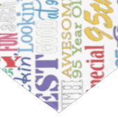 95ユニーク歳の誕生日プレゼント テーブルクロス (アングル)