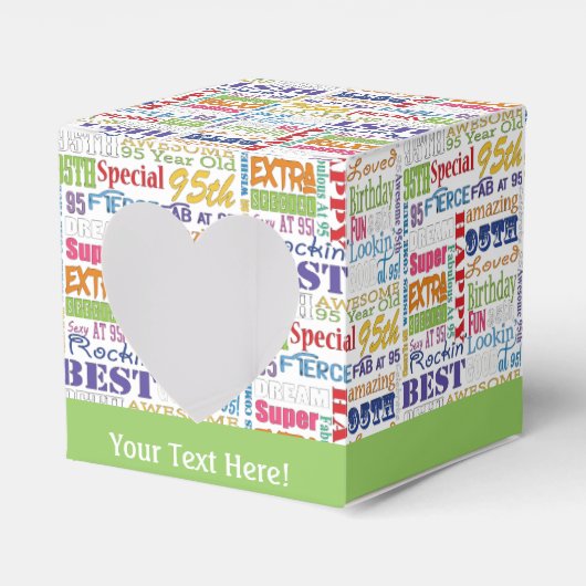 95ユニーク歳の誕生日プレゼント フェイバーボックス (正面サイド)