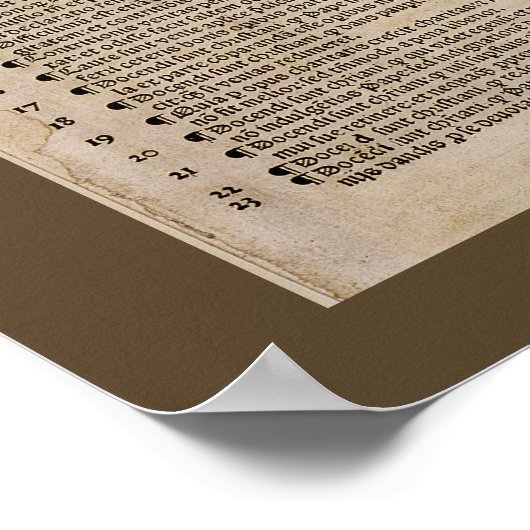 95ヶ条(Martin Luther) ポスター (角)