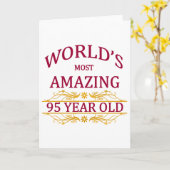 95日。誕生日 カード (黄色い花)