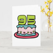 95歳お誕生日ケーキ カード (黄色い花)