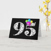 95歳の誕生日バルーンブーケ カード (黄色い花)