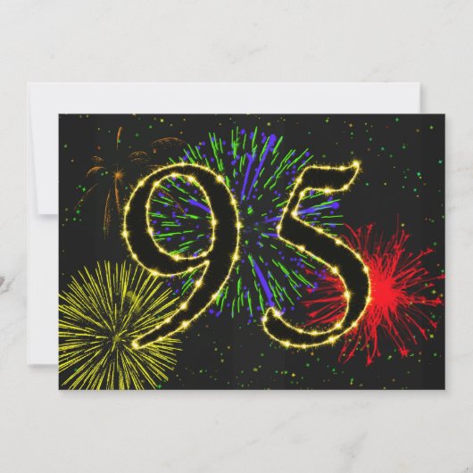 95歳の誕生日パーティーが招待される 招待状 (正面)