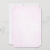 95歳の誕生日招待状のための女性のためのmauve招待状 招待状 (裏面)