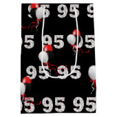 95歳の誕生日風船付きギフトバッグ ミディアムペーパーバッグ (裏面)