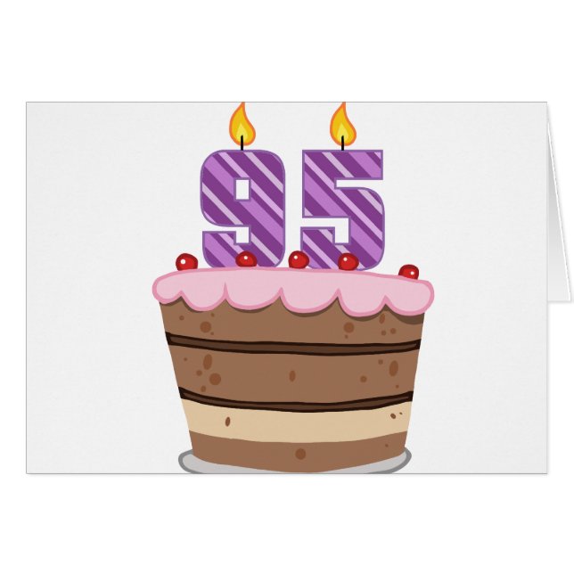 95歳オンお誕生日ケーキ (正面横)