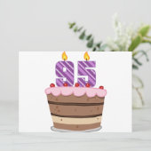 95歳オンお誕生日ケーキ カード (スタンド正面)
