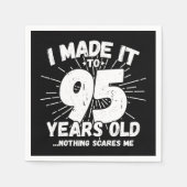 95歳皮肉ミームおもしろい95誕生日 スタンダードカクテルナプキン (正面)