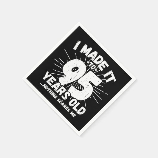 95歳皮肉ミームおもしろい95誕生日 スタンダードカクテルナプキン (角)