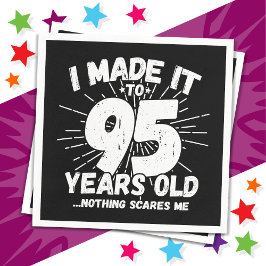 95歳皮肉ミームおもしろい95誕生日 スタンダードカクテルナプキン