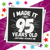 95歳皮肉ミームおもしろい95誕生日 スタンダードカクテルナプキン