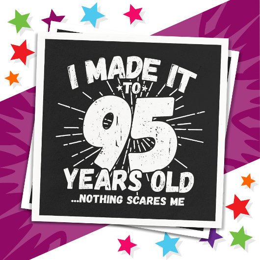 95歳皮肉ミームおもしろい95誕生日 スタンダードカクテルナプキン