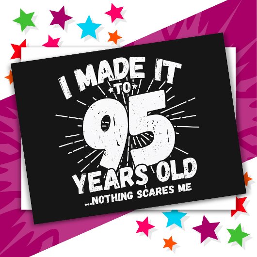 95歳皮肉ミームおもしろい95誕生日 ポストカード