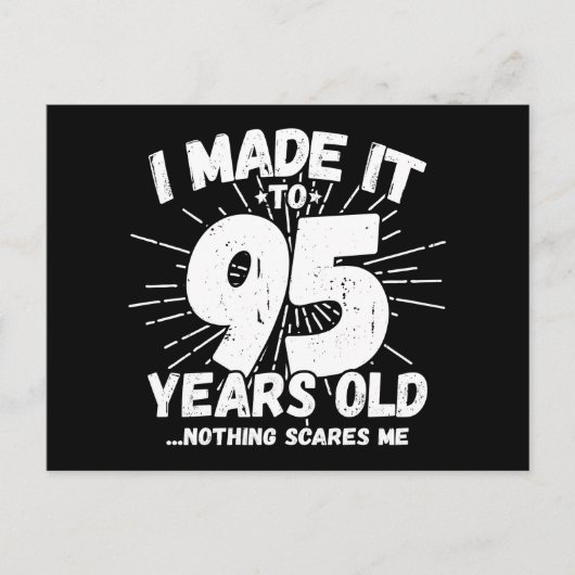 95歳皮肉ミームおもしろい95誕生日 ポストカード (正面)