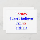 95歳 でも 招待状 (正面/裏面)