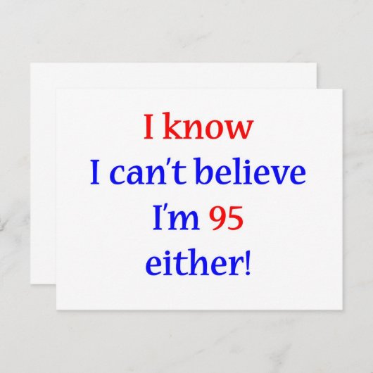 95歳 でも 招待状 (正面/裏面)