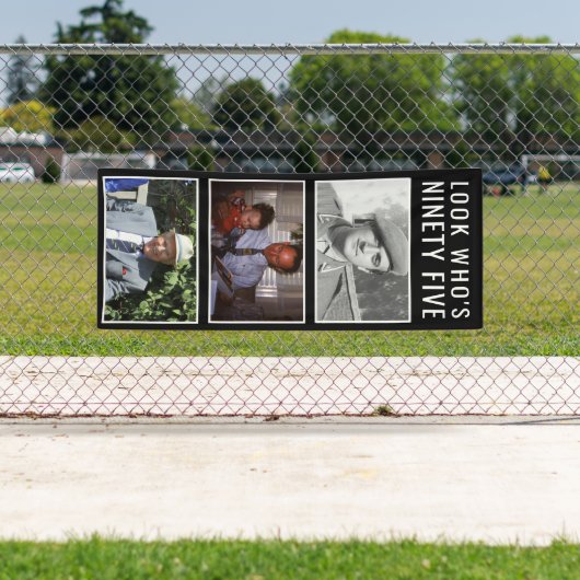 95番目の誕生日フォトバナー 横断幕 (インサイチュ)