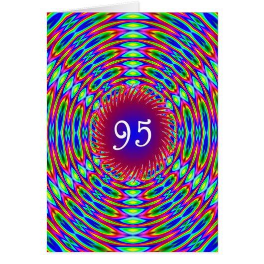 95番目の誕生日抽象芸術トリップ(幻覚体験)のような渦 (正面)