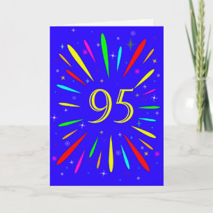 95番目の誕生日爆発カード カード