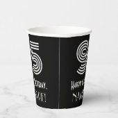 95番目の誕生日—インスパイアアールデコの外観「95」 +名前 紙コップ (右)