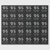 95番目の誕生日:インスパイアアールデコ「95」を名前とともに検索 ラッピングペーパー (フラット)