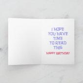 95番目の誕生日 カード (内部)