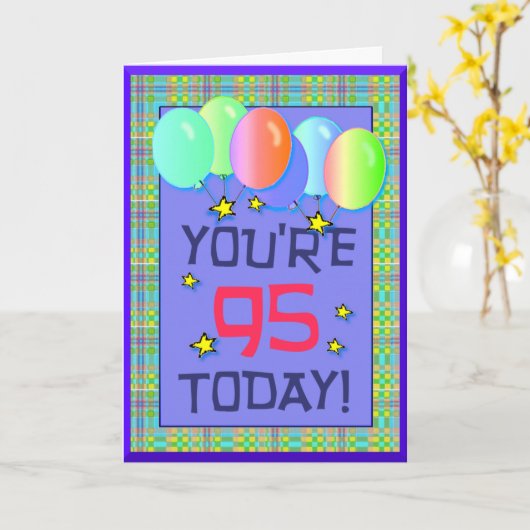 95番目の誕生日 カード (黄色い花)