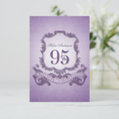95番目の誕生祝いヴィンテージフレーム–2- 招待状 (スタンド正面)