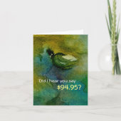 95番目ユーモアのあるの誕生日カード カード (正面)