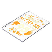 95誕生日おもしろいギフト95歳の私の行動 ノートブック (左側)