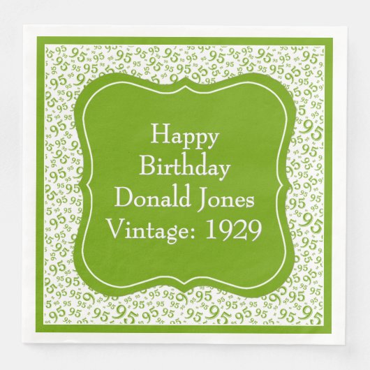 95誕生日の外角/白ブラケット番号パターン (正面)