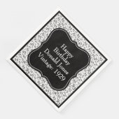 95誕生日の黒/白ブラケット番号パターン (コーナー)